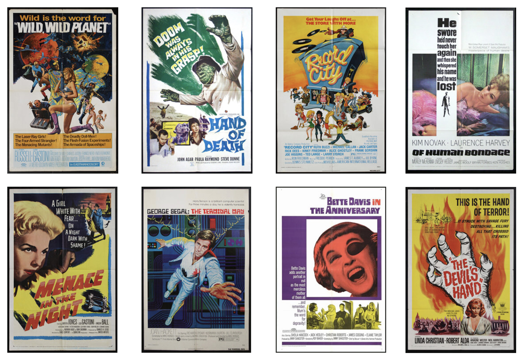 Various One Sheets Poster Show Thumbnails