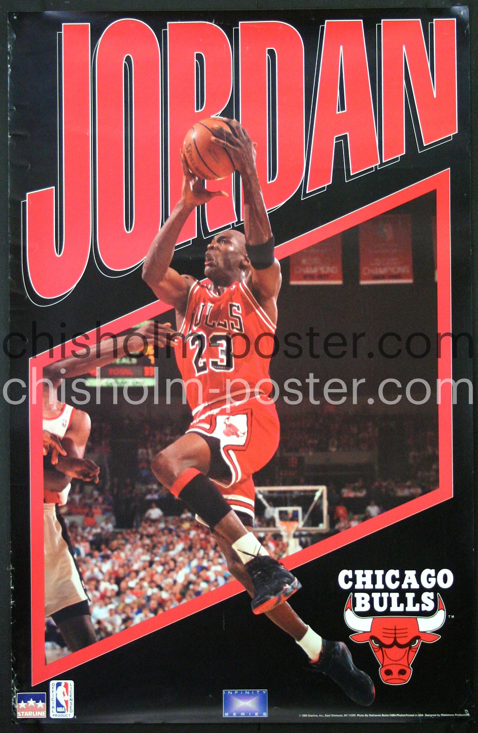 Michael Jordan - Chicago Bulls (6) | Original Vintage Poster | Chisholm  Larsson Gallery