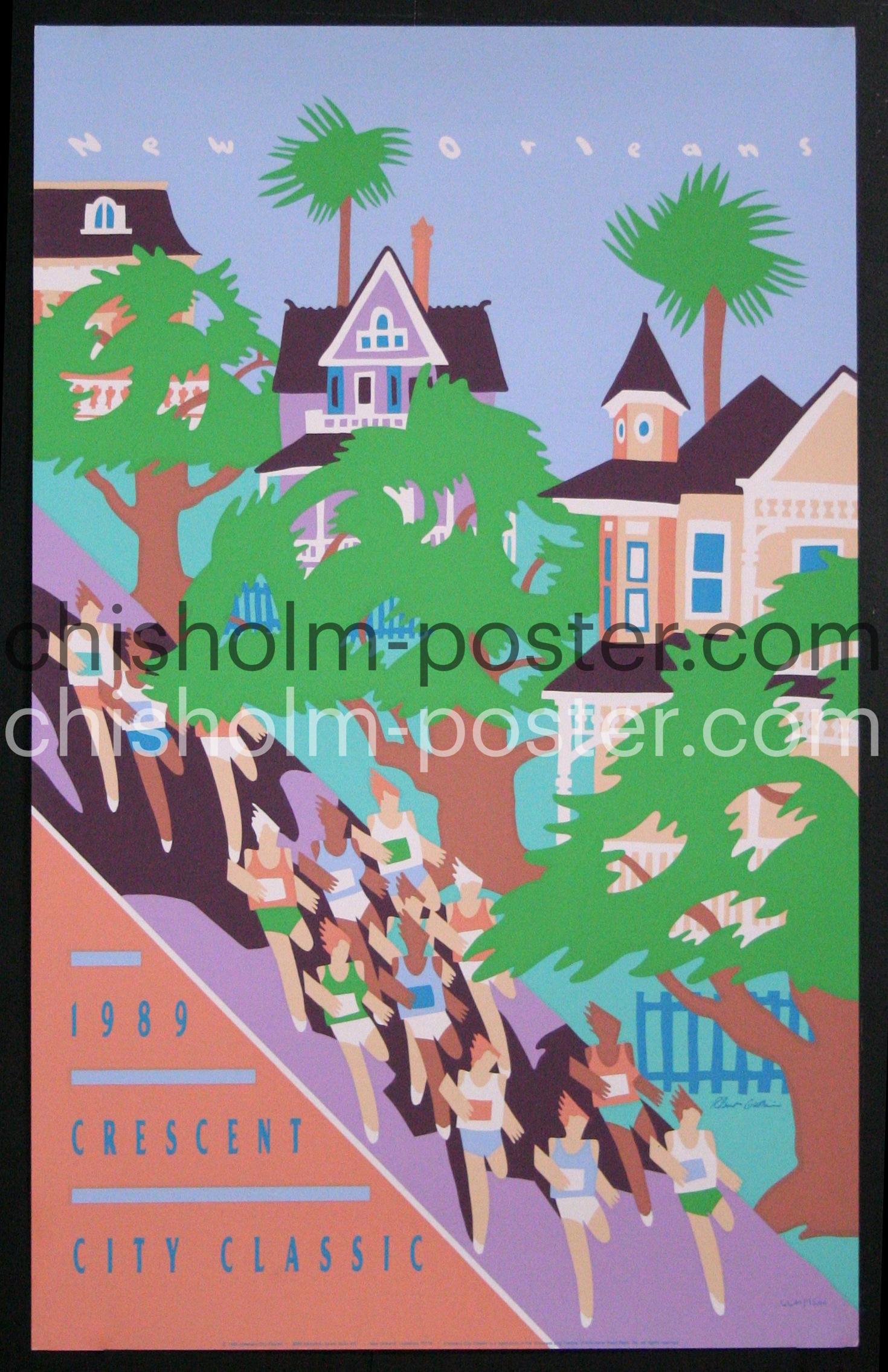 New Orleans 1989 Crescent City Classic Original Vintage Poster