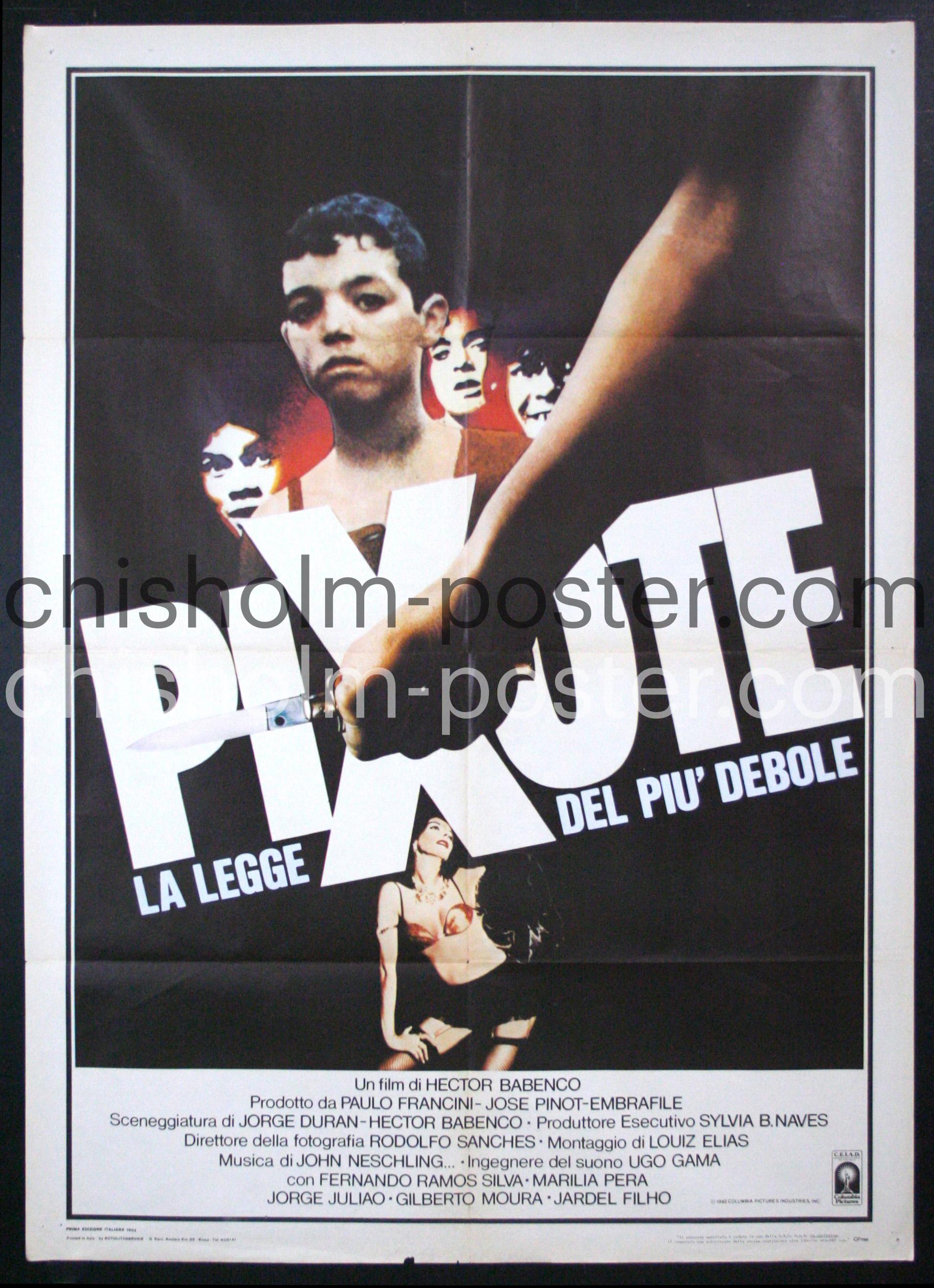 Pixote - La legge del piu debole (Pixote, a lei do mas fraco) | Original  Vintage Poster | Chisholm Larsson Gallery