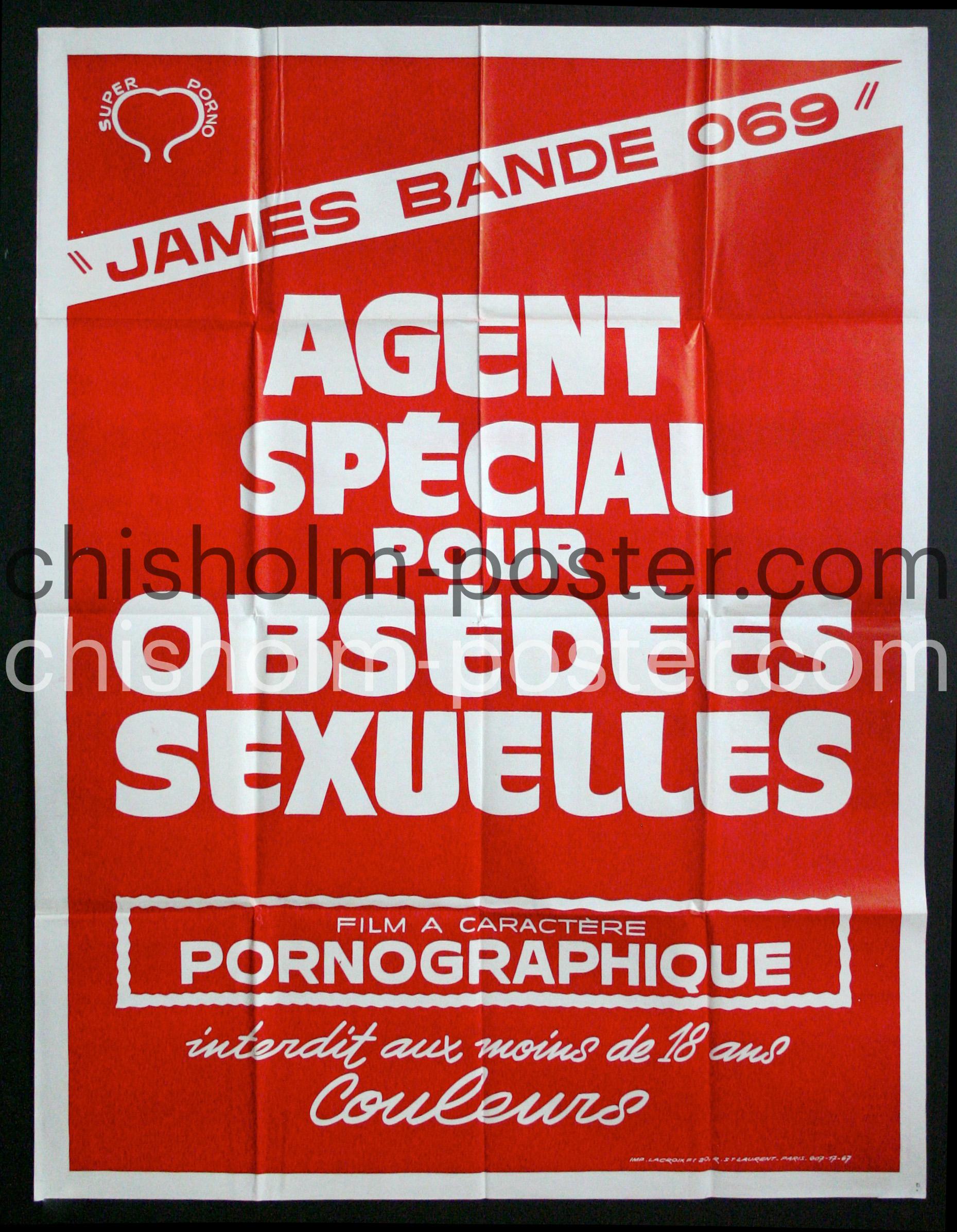 Agent Special Pour Obsedees Sexuelles | Original Vintage Poster | Chisholm  Larsson Gallery