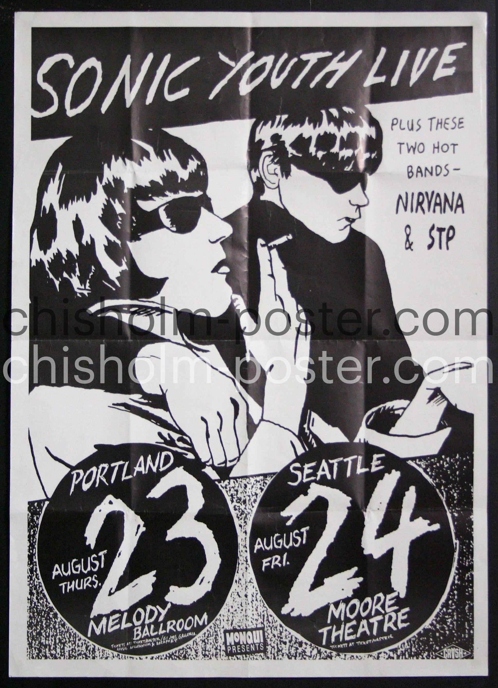 Sonic Youth Live | Original Vintage Poster | Chisholm Larsson Gallery