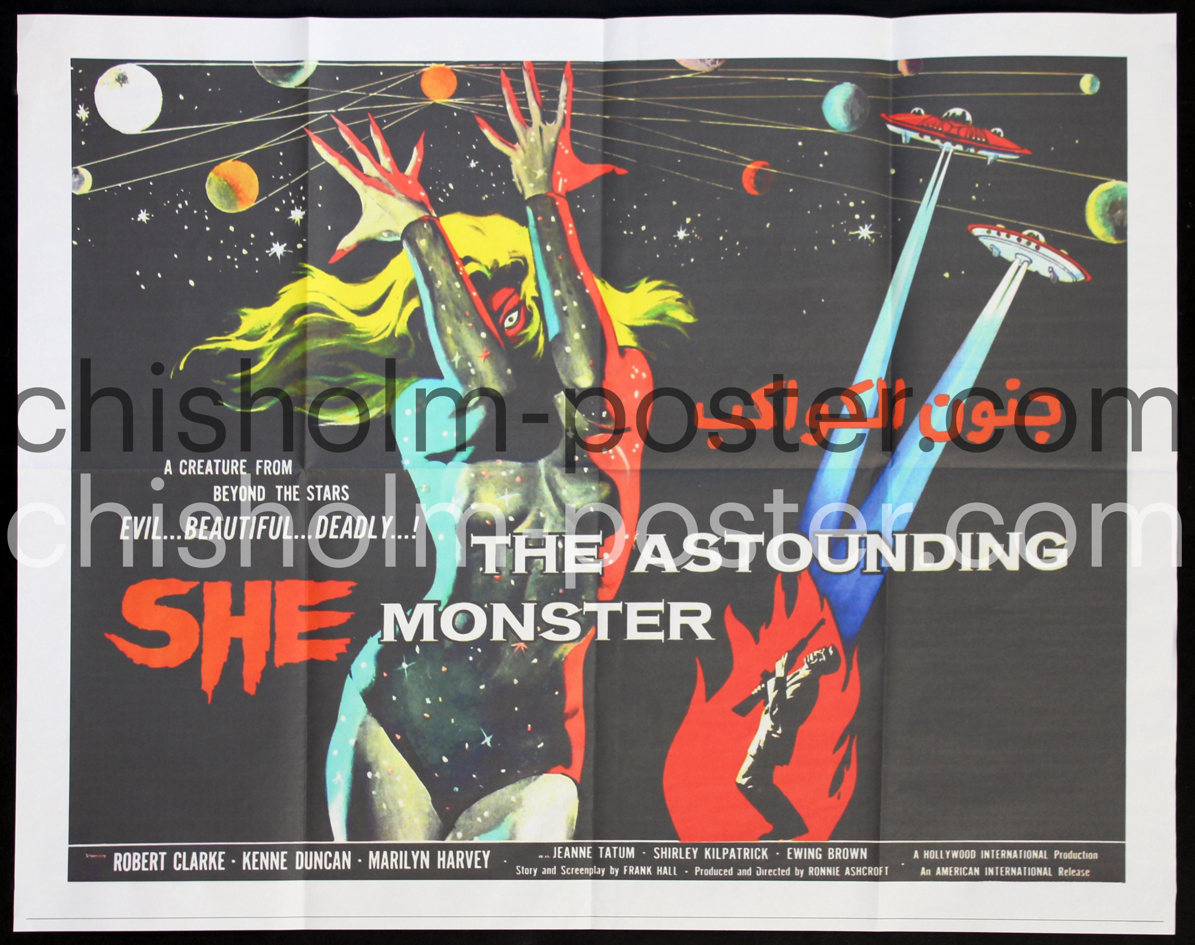 Egyptian Movie No. 307 - The Astounding She Monster | Original Vintage ...