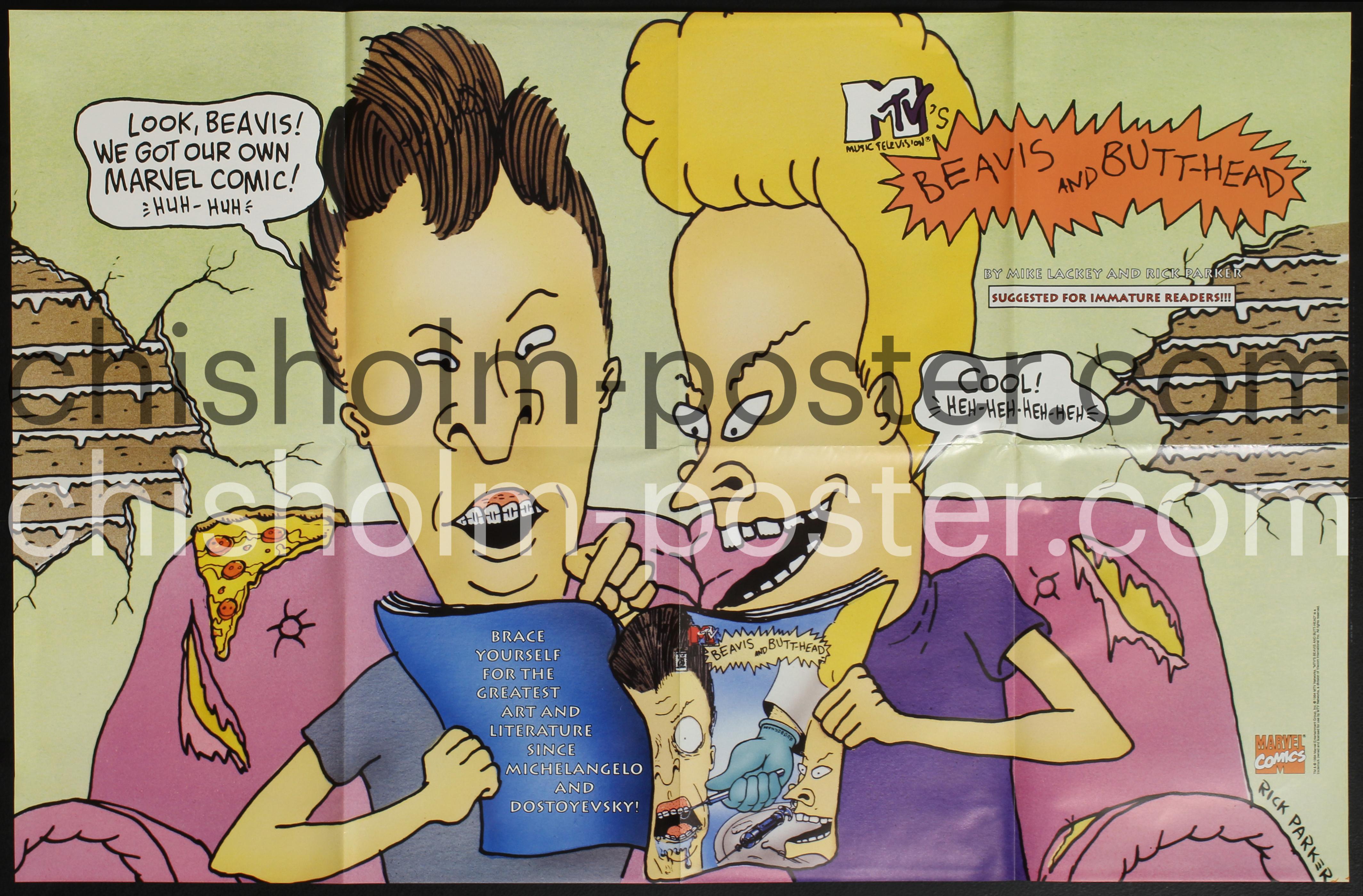 Beavis and Butt-Head - MTV - Marvel Comics | Original Vintage Poster |  Chisholm Larsson Gallery