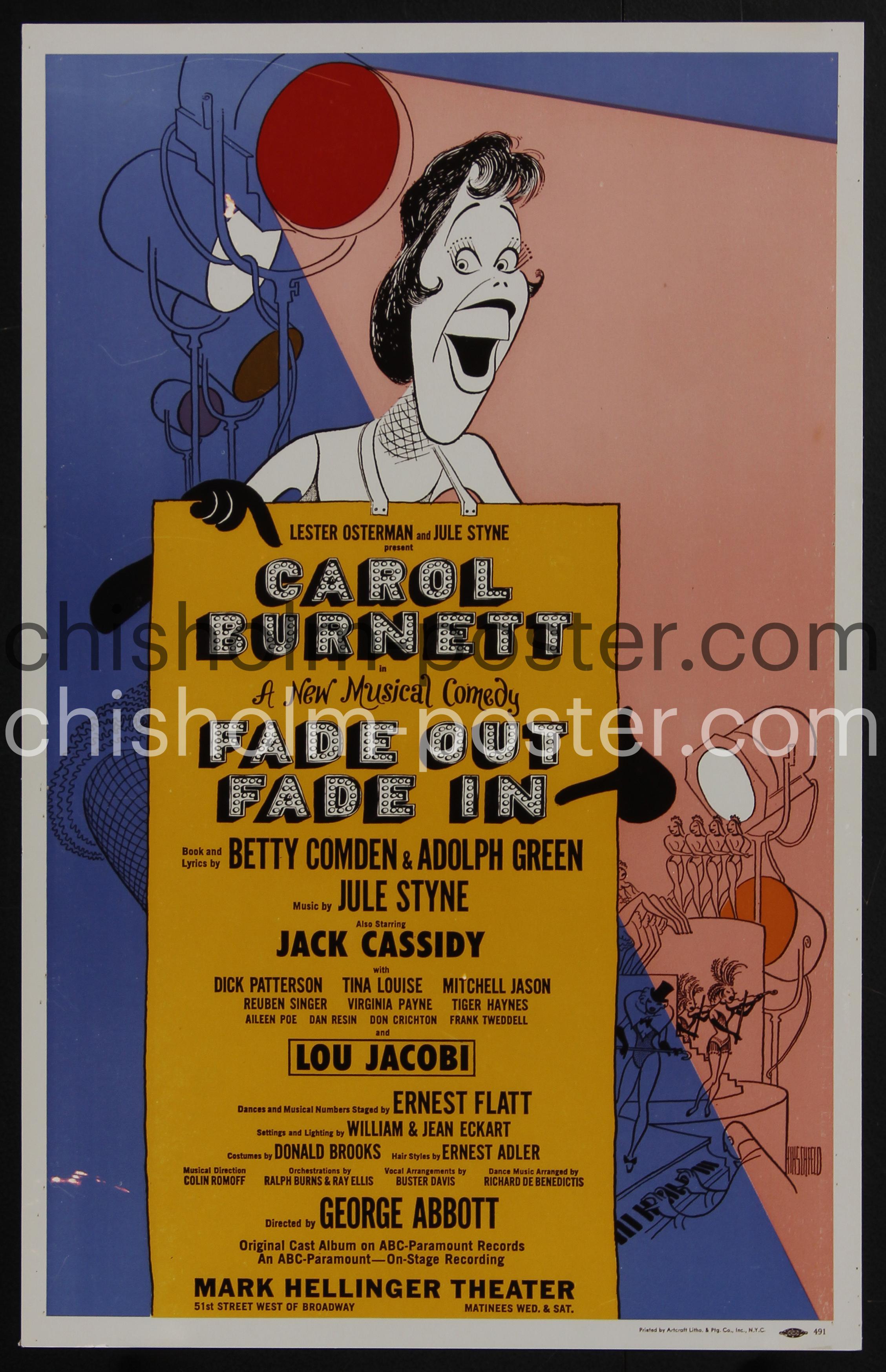 Fade Out Fade In - Mark Hellinger Theatre NYC (Window Card) | Original ...