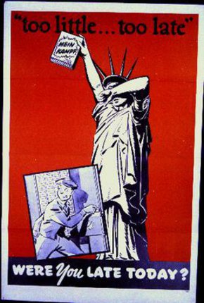 a poster of a statue of liberty