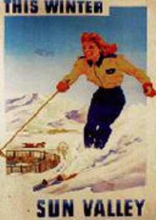 a woman skiing on a snowy hill