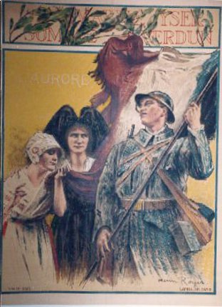 a poster of a soldier holding a rifle