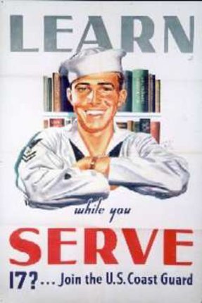 Learn While You Serve Join the U.S. Coast Guard | Original Vintage ...