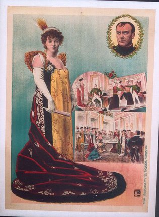 a poster of a woman in a dress