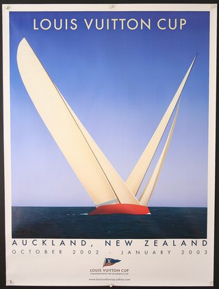 Small 2013 SF L.V. Sailing Cup Poster by Razzia Signed and -  New  Zealand