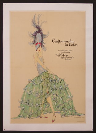 a poster of a woman in a dress