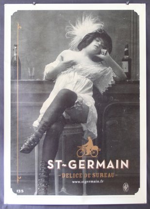 Beautiful vintage-style poster from St. Germain elderflower