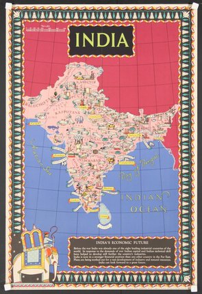 a map of india with different countries/regions