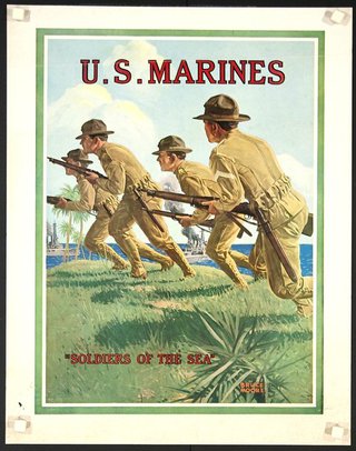 U.S. Marines - Soldiers of the Sea (5) | Original Vintage Poster ...