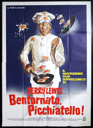 a poster of a chef cooking