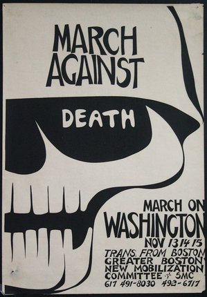 a poster for a march against death