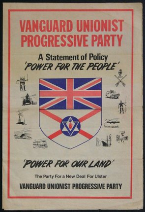 a poster of a political party