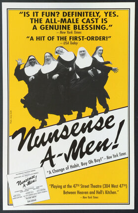 a poster of a group of nun