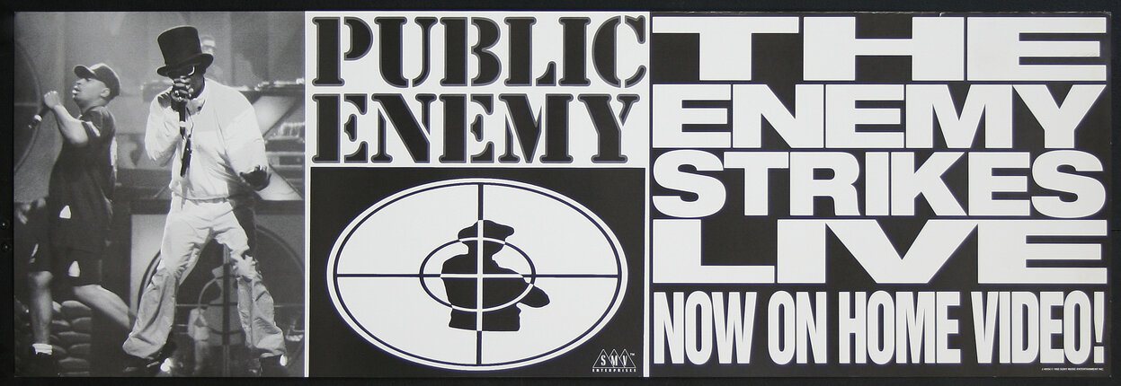 Public Enemy, The Enemy Strikes Live | Original Vintage Poster 