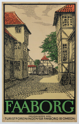 Faaborg Oplysninger hos Turistforeningen for Faabord og Omegn | Original Vintage Poster | Larsson Gallery