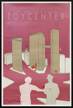 John Ferris Robben The International Toy Center NYC Original Vintage Poster