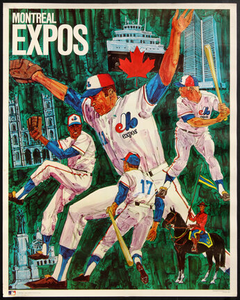 Montreal Expos, Original Vintage Poster