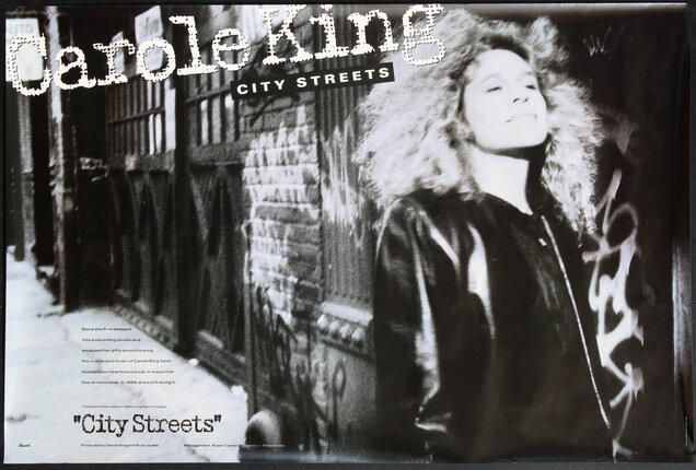 Carole King - City Streets | Original Vintage Poster | Chisholm