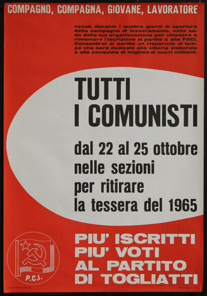 Tutti I Comunisti - PCI (Partito Comunista Italiano) | Original Vintage ...