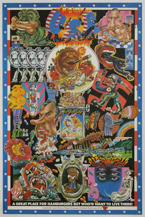 a poster of a variety of images