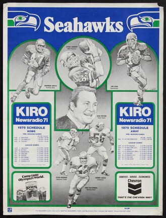 1978 Seattle Seahawks Artwork: Hat