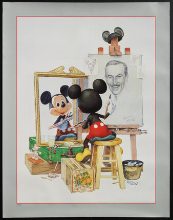 a painting of a mickey mouse