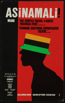 a poster of a man wearing a hat