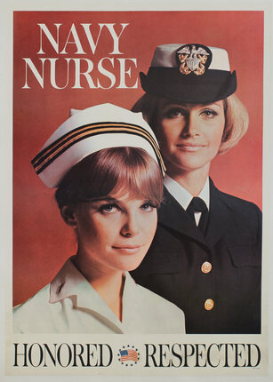 a poster of a woman and a woman in uniform