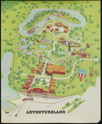 adventureland amusement park map