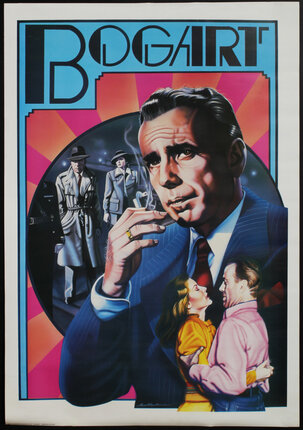 a poster of a man smoking a cigarette