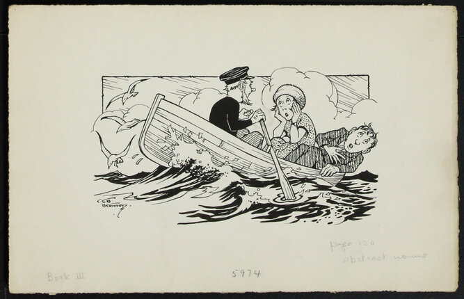 C.E.B. Bernard Illustration for a Language Book - Original Artwork (3 ...