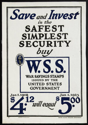 Save and Invest in the Safest Simplest Security buy W.S.S. | Original ...