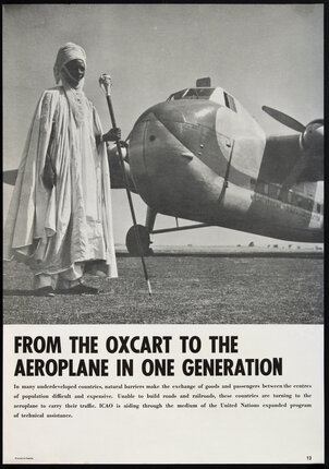 poster of an airplane in africa