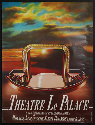 poster with a stage