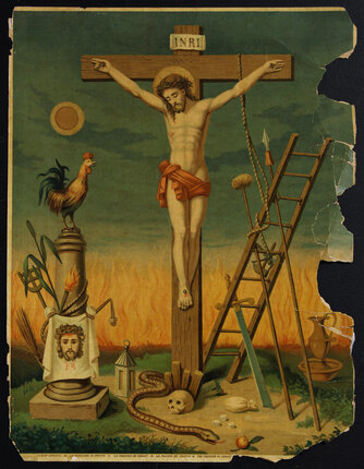 poster of jesus christ on the cross