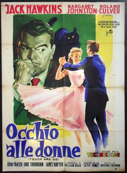 a movie poster of a man and a woman dancing