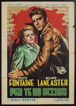 a movie poster of a man and a woman in front of a brick wall