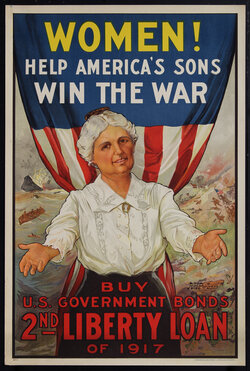 a poster of a woman with arms out