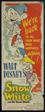 a poster of a movie with cartoon characters lined up in a column